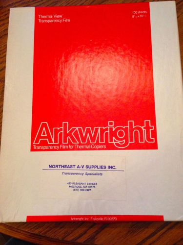 Arkwright Transparency Film for Thermal Copiers 523-24-01 Yellow on Blue