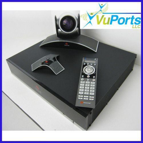 Polycom hdx 9002 xlp rev. 3.1.3.2   1 year warranty 4-site mp, 720p hd eagle eye for sale