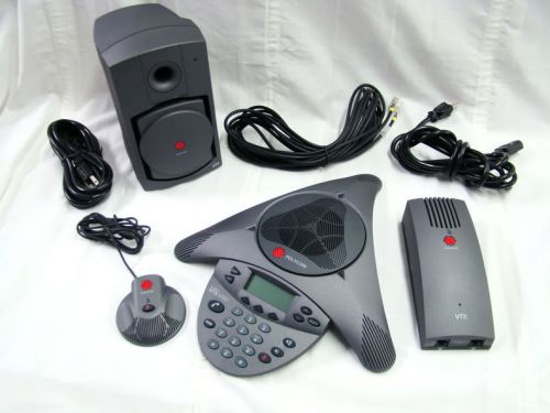 Polycom VTX 1000 Conferencing Phone System 2201-07142-601 Complete REFURB WARNTY
