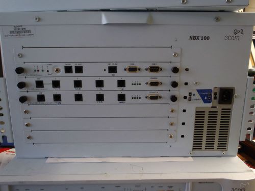 3COM NBX 100 3C10111C w/ 6.0.63 software 6 port 20hr VM &amp; 2 Line Cards