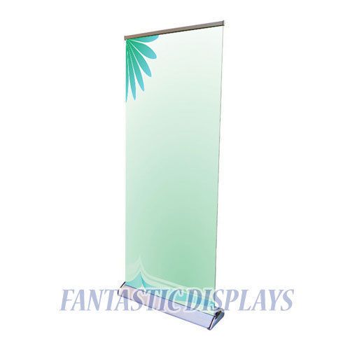 33&#034; premium retractable banner stand roll up display tradeshow exhibit office for sale