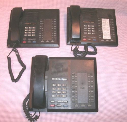 Lot of (3) comdial impact office phones 8124s-gt for sale