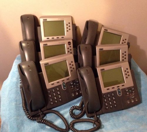 Lot of 6 Cisco IP 7960 business phone