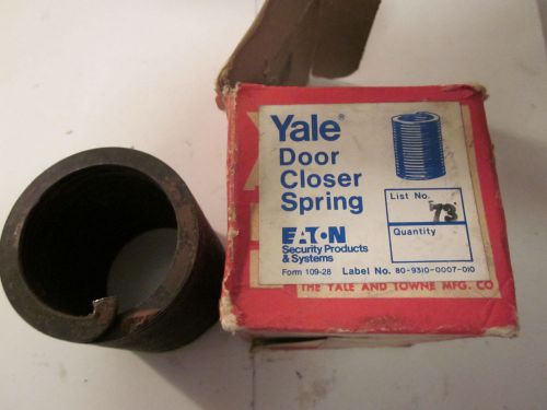 Vintage yale commercial door closer steel spring coil 73 eaton 2 1/2&#034;x2&#034; for sale