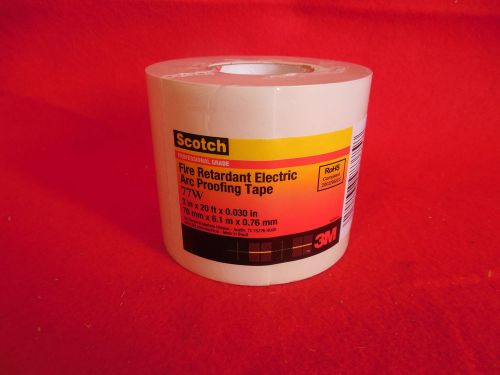 Scotch Fire Retardant Electric Arc Proofing Tape 77W 3&#034; x 20&#039; x 0.030&#034;