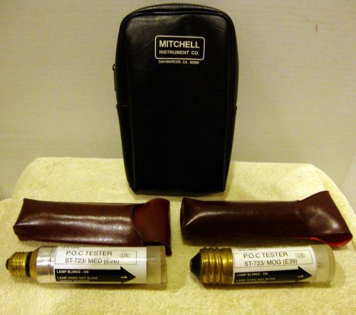 Mitchell instrument co. hid light fixture testers - medium &amp; mogul bases for sale