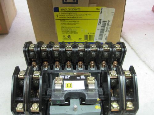 SQUARE D 8903LO1200V02 12 POLE LIGHTING CONTACTOR