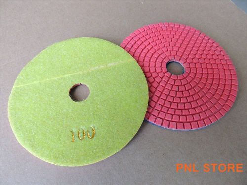 1PC Grit 100 Diamond Polishing Pads 4&#034; Wet/Dry Granite Marble Concrete Stone