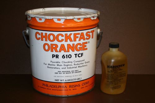Chocking compound Chockfast Orange structural epoxy 17 lb kit, Lot of 4 kits