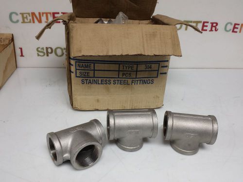 LOT OF 14 1 1/2 -304  Cast Pipe Fitting, Tee, MSS SP-114, 150