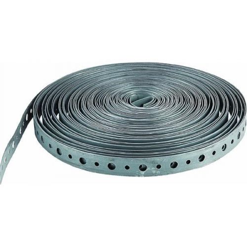 3/4&#034; x 10&#039; Galvanized Steel Plumbers Tape Hanger Strap    5  ROLL PACK
