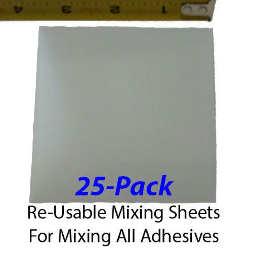 25-Pack - Re-Usable Mixing Sheets (3x5-inch size)