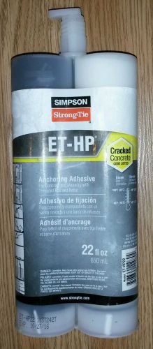 ET-HP22 Strong Tie Epoxy Anchoring Adhesive Cracked Concrete ethp22 22fl oz