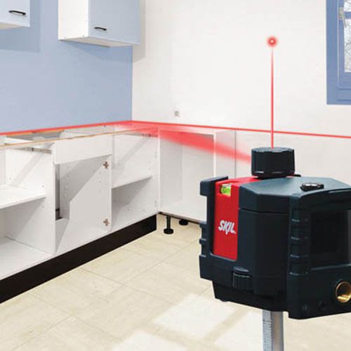Skil 8601-rl 360° rotary laser kit-100&#039; radius w/ tripod,case &amp;targets warranty! for sale