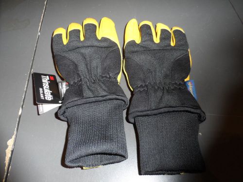 Wells lamont hydra hyde thermal insulated work gloves leather large for sale