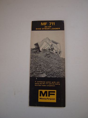 Massey-Ferguson MF 711 Skid-Steer Loader Tractor Brochure &#039;73