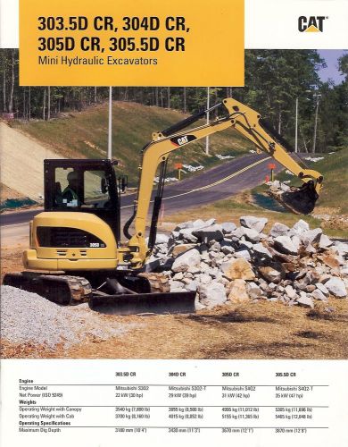 Equipment Brochure - Caterpillar - 303.5D CR et al - Mini Excavators (E1749)