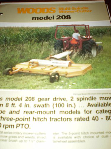 Woods Rotary Mowers/Cutters Sales Brochures, 7 items