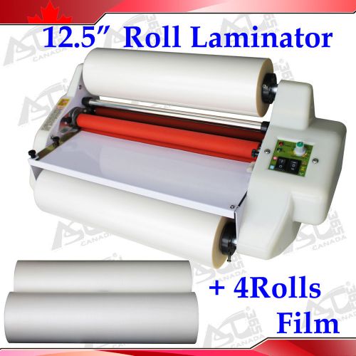 High Speed 12.5&#034; Roll Laminator Laminating Machine+ 4 Matt&amp;Glossy Films Package