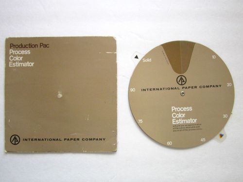 Color Estimator by International Paper Co ( Design By Harry Zelenko 1969)
