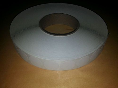 40,000 ct. ROLL, WHITE 1&#034; MAILING TABS / SEAL LABELS 5,000 Rolls 8 rolls in box