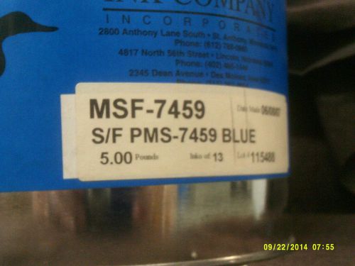 Mallard ink co 5# can offset printing ink msf-7459 blue for sale