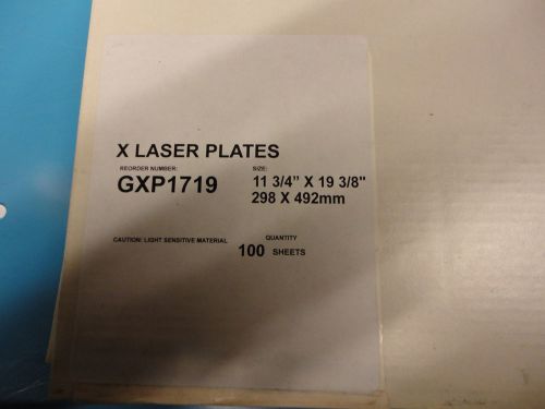 Presstek Xante GXP1719 X Laser Plates, 11-3/4 x 19-3/8, For Platemaker 3 and 4