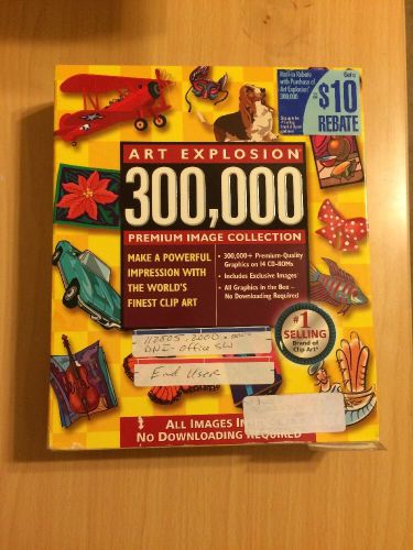 Art explosion 300,000 premium image collection, world&#039;s finest clip art on 14 cd for sale