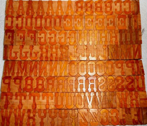 120 piece Unique Vintage Letterpres wood wooden type printing blocks Unused m720