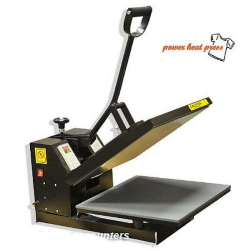 Powerpress industrial-quality digital sublimation t-shirt heat press, black for sale