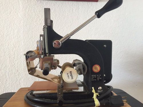 Kingsley model m-75 imprinting machine - hot foil stamp press for sale