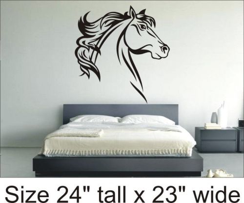 2X Head of a Horse Bedroom Drawing Room Vinyl Sticker Decal Decor F A C - 1154