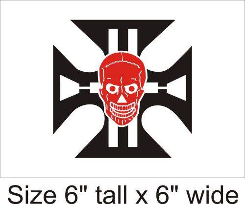 2x skull square funny car vinyl sticker decal truck bumper laptop  gift fac- 921 for sale