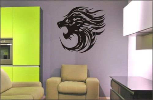 2X Roar Lion Figure Wall Vinyl Sticker Decal Bedroom, Drawing Room - 20