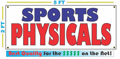 Full Color SPORTS PHYSICALS Banner Sign NEW Larger Size Best Price for The $$$$