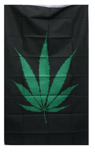 Marijuana Leaf Flag 3&#039;x5&#039; Polyester - 009