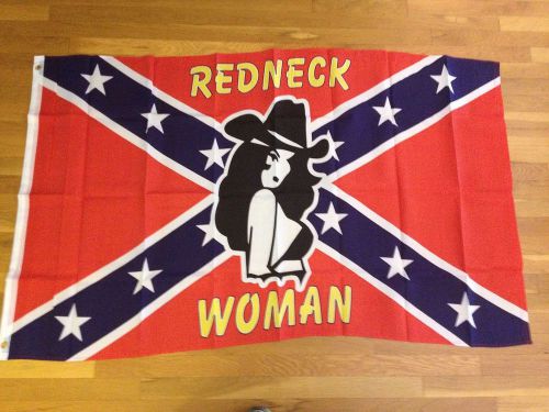 Rebel Redneck Woman Flag 3x5ft Poly - R-3