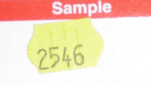 Original meto 046927n series 1600 yellow labels 5.16 - 10 rolls w/ink for sale