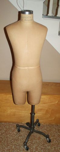Quality ROYAL FORM Men&#039;s Torso Half Legs Display Dress Mannequin W/ Metal Stand