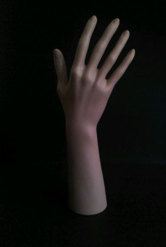 Free Standing Realistic Female Mannequin Right Hand Jewelry Display Flesh Tone