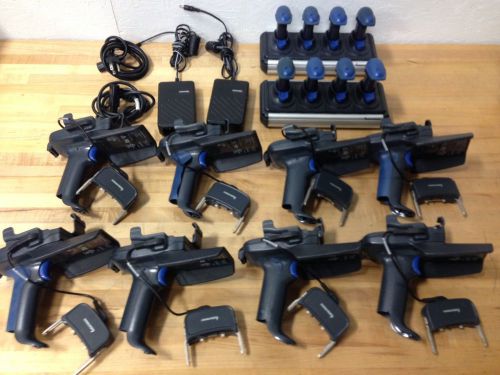 8 x Intermec RFID (IP30) Pistol Grips, 8 x Batteries &amp; 2 x 4Bay Charger &amp; Cables