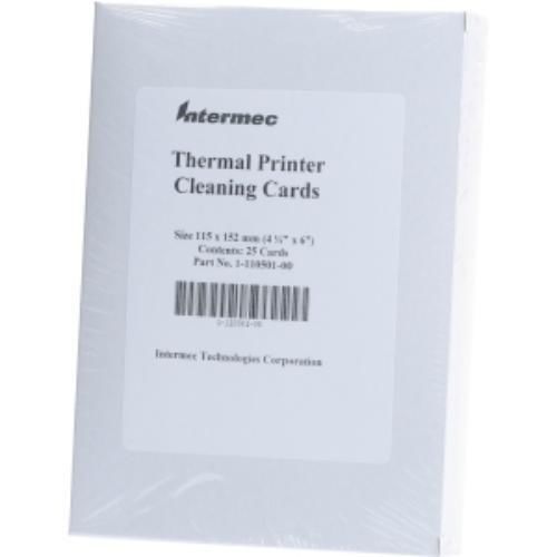 Intermec Technologies 1-110501-00 Cleaning Card 4.5x6 Box Of 25 Accs (111050100)