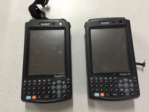 Lot of 2 symbol mc5040 pocket pc - barcode scanners - motorola - bar code - pos for sale