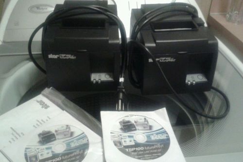 2 new star epson tsp100 receipt printers! Free priority ship in the usa!