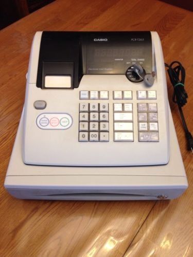 Casio electronic cash register w/ keys  --  model: pcr-t265 for sale