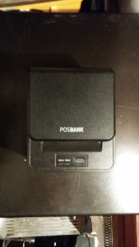 POSBANK A7 Thermal Receipt Printer Mini Black Model Number A7 Slightly Used