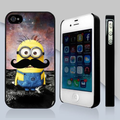 New Mustache Minion Funny Case cover For iPhone and Samsung galaxy