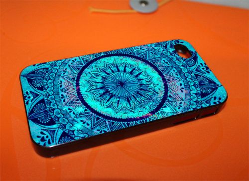 Blue Mandala Pattern Cute Cases for iPhone iPod Samsung Nokia HTC