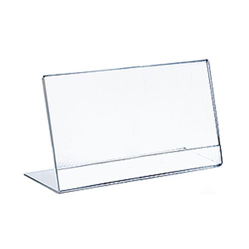 10-Piece Horizontal Slanted, L-Shape 14&#034; Width by 11&#034; Height Acrylic Sign Holder