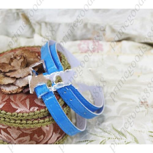 Cute Candy PU Buckle Women&#039;s Belt Girls Girl Lady Belts Strap in Royal Blue